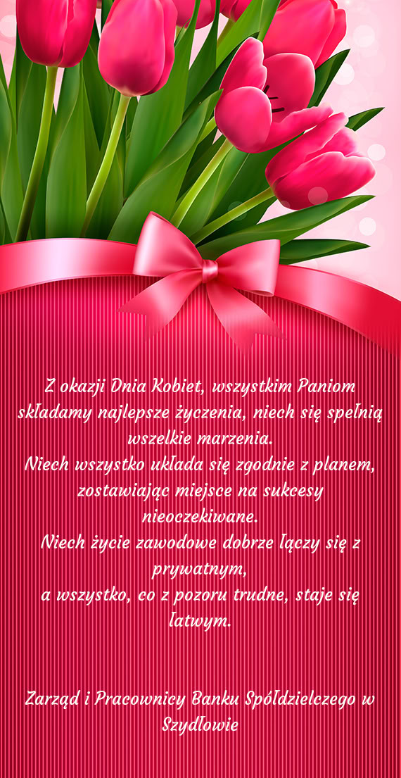 Życzenia z okazji Dnia Kobiet 2026